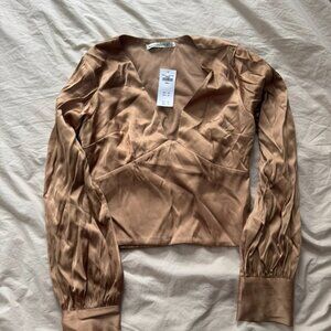 Abercrombie and Fitch Satin Top Size Small NWT